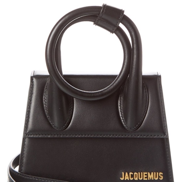 Jacquemus Black Mini Bag with Architectural Design - Picture 1 of 4